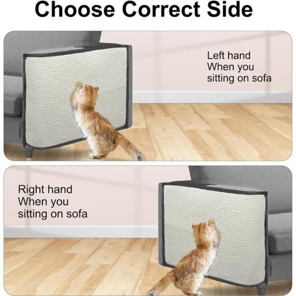 Cat Scratch Furniture Couch Protector with Natural Sisal for Protecting Couch - Picture 6 of 7